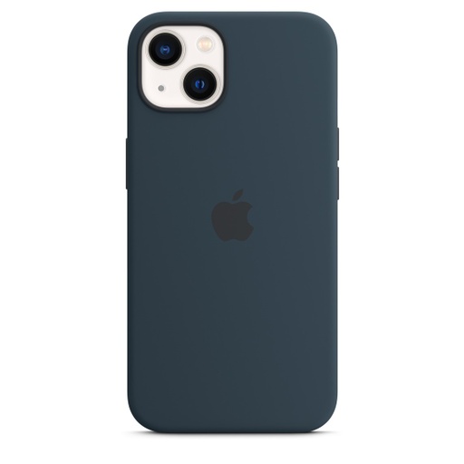 [MM293ZM/A] Apple - Carcasa trasera para teléfono móvil - con MagSafe - silicona - azul abismo - para iPhone 13