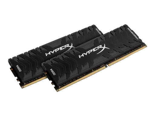 [HX433C16PB3K2/16] HyperX Predator - DDR4 - kit - 16 GB: 2 x 8 GB - DIMM de 288 espigas - 3333 MHz / PC4-26600 - CL16 - 1.35 V - sin búfer - no ECC - negro