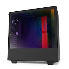 [CA-H510I-BR] NZXT H series H510i - Torre - ATX - panel lateral con ventana - sin fuente de alimentación - rojo/negro mate - USB/Audio