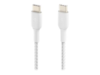 [CAB004bt1MWH] Belkin BOOST CHARGE - Cable USB - USB-C (M) a USB-C (M) - 1 m - blanco