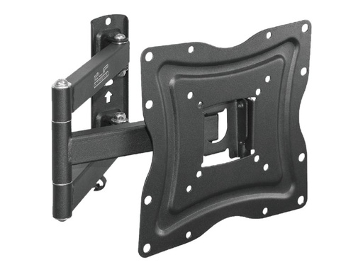 [KPM-875] Klip Xtreme KPM-875 - Kit de montaje (placa de contacto, soporte para montaje en pared, brazo oscilante doble) para flat panel - acero con recubrimiento en polvo - negro - tamaño de pantalla: 13"-46" - interfaz de montaje: hasta 400 x 400 mm - se puede instalar en la pared