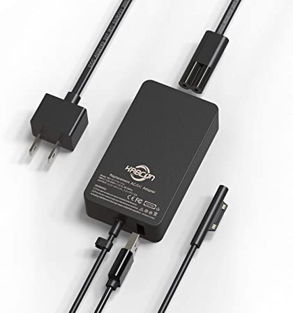 Cargador para Surface Book 3, adaptador de corriente de 127 W, compatible con Microsoft Surface Book 3 2 1, Surface Laptop Go 4 3 2 1, Surface Pro X Pro 7 Pro 6 Pro 5 Pro 4 Pro 3, Surface Go 2 1, viene con estuche de viaje