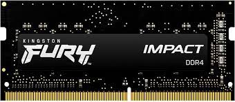 [KF432S20IB/16] Kingston FURY Impact - DDR4 - módulo - 16 GB - SO-DIMM de 260 espigas - 3200 MHz / PC4-25600 - CL20 - 1.2 V - sin búfer - no ECC - negro