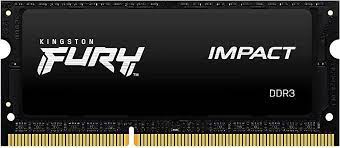 [KF318LS11IB/8] Kingston FURY Impact - DDR3L - módulo - 8 GB - SO DIMM de 204 espigas - 1866 MHz / PC3L-14900 - CL11 - 1.35 / 1.5 V - sin búfer - no ECC - negro