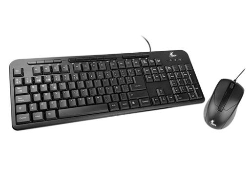 [XTK-530S] Xtech - Keyboard and mouse set - Wired - Spanish - USB - Black - Gaming XTK-530S