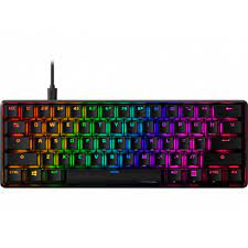 [4P5N4AA#ABA] HyperX - Keyboard - Wired - English / Spanish - Ergonomic Design - Aura red