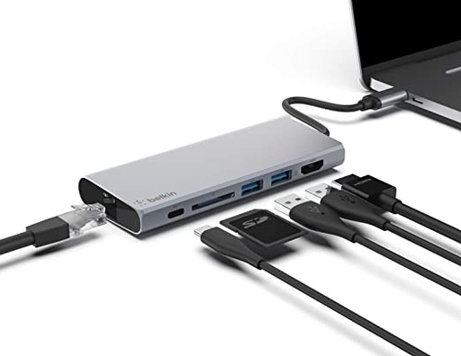 [AVC008btSGY] Belkin - USB cable - Hub multim USB-C