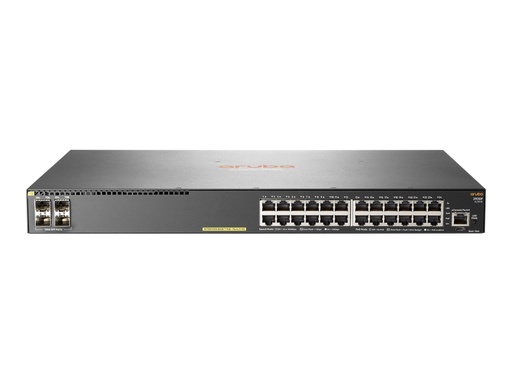 [JL261A] HPE Aruba 2930F 24G PoE+ 4SFP - Conmutador - L3 - Gestionado - 24 x 10/100/1000 (PoE+) + 4 x Gigabit SFP (enlace ascendente) - montaje en rack - PoE+ (370 W)
