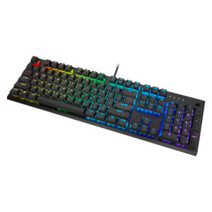 [CH-910D019-SP] Corsair Memory - Keyboard - Wired - Spanish - USB - Ergonomic Design - All black