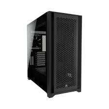 [CC-9011212-WW] CORSAIR iCUE 5000X RGB - Torre - ATX - panel lateral con ventana (cristal templado) - sin fuente de alimentación (ATX) - negro - USB/Audio