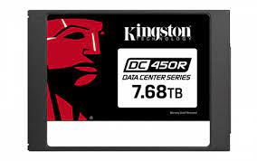 [SEDC450R/7680G] Kingston Data Center DC450R - Unidad en estado sólido - cifrado - 7.68 TB - interno - 2.5" - SATA 6Gb/s - 256-bit AES-XTS - Self-Encrypting Drive (SED)
