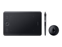 [PTH460K0A] Wacom Intuos Pro Small - Digitalizador - diestro y zurdo - 16 x 10 cm - multitáctil - electromagnético - 6 botones - inalámbrico, cableado - Bluetooth, USB-C - negro
