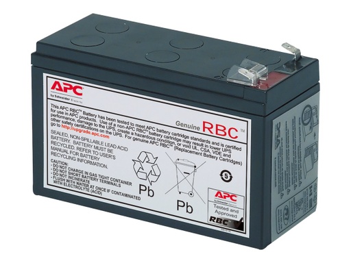 [RBC17] APC Replacement Battery Cartridge #17 - Batería de UPS - 1 x baterías - Ácido de plomo - negro - para P/N: BE850G2, BE850G2-CP, BE850G2-FR, BE850G2-IT, BE850G2-SP, BE850G2-UK, BVN900M1