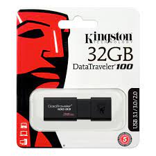 [DT100G3/32GBCL] Kingston DataTraveler 100 G3 - Unidad flash USB - 32 GB - USB 3.0 - negro - Co-Logo Program