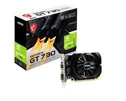[N730K-4GD3/OCV1] MSI N730K-4GD3/OCV1 - Tarjeta gráfica - GF GT 730 - 4 GB DDR3 - PCIe 2.0 - DVI, D-Sub, HDMI
