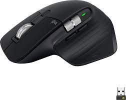 [910-006561] Logitech Master Series MX MASTER 3S - Ratón - ergonómico - óptico - 7 botones - inalámbrico - Bluetooth, 2.4 GHz - receptor de USB Logitech Logi Bolt - grafito