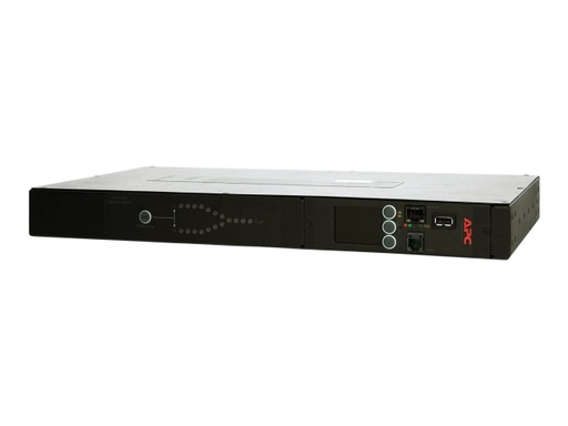 [AP4430] APC Rack Automatic Transfer Switch AP4430 - Interruptor redundante (montaje en bastidor) - CA 200/208 V - Ethernet 10/100, RS-232, USB - conectores de salida: 9 - 1U - negro - para P/N: SMTL1000RMI2UC, SMX1000C, SMX1500RM2UC, SMX1500RM2UCNC, SMX750C, SMX750CNC