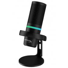 [4P5E2AA] HyperX - Microphone - Computer - Wired - DueCast Black