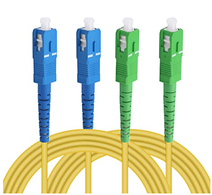 Cable de conexión de fibra óptica SC a SC LEIHONG SC/UPC-SC/APC-SM Singlemode Simplex Cable de conexión óptico de fibra óptica 2M-2 unidades