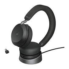 [27599-999-999] Jabra Evolve2 75 - Auricular - en oreja - Bluetooth - inalámbrico, cableado - cancelación de sonido activo - USB-A - aislamiento de ruido - negro - Certificado para Equipos de Microsoft