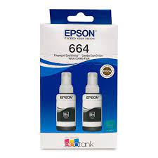 [T664120-2P] Epson - T664120-2 - Ink tank - Black - L120 L1300 L121
