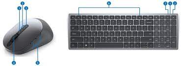 [KM7120W] Dell - Keyboard and mouse set - Wireless - KM7120W