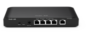 [RG-EG105G] Cloud managed router with 3 gigabit LAN ports, 1 gigabit WAN port and 1 configurable gigabit LAN/WAN port, up to 100 clients with 500 Mbps throughput