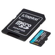 [SDCG3/256GB] Kingston - Tarjeta de memoria flash (adaptador microSDXC a SD Incluido) - 256 GB - A2 / Video Class V30 / UHS-I U3 / Class10 - microSDXC UHS-I