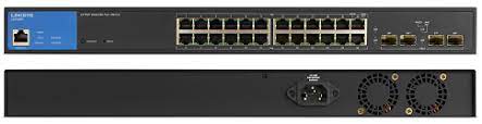 [LGS328PC] Linksys LGS328PC - Conmutador - Gestionado - 24 x 10/100/1000 (PoE+) + 4 x Gigabit SFP (enlace ascendente) - sobremesa - PoE+ (250 W) - Conforme a la TAA