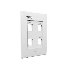 [AW160NXT04] Nexxt - Placa de montaje - blanco - 4 puertos