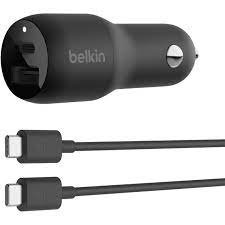[CCA004bt1MBK-B6] Belkin CCA004bt1MBK-B6 - Car power adapter - 30 Watt - Lithium - Para Universal