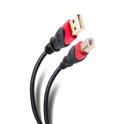 USB-4905-Cable Elite USB a USB tipo B de 7,2 m reforzado, con conectores dorados