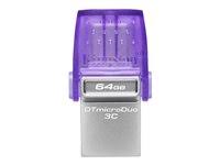 [KC-U2L64-7LP] Kingston - USB flash drive - USB 3.2 Gen 1 - NEON Purple