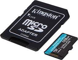 [SDCG3/128GB] Kingston Canvas Go! Plus - Tarjeta de memoria flash (adaptador microSDXC a SD Incluido) - 128 GB - A2 / Video Class V30 / UHS-I U3 / Class10 - microSDXC UHS-I