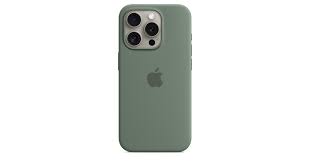 [MT1J3ZM/A] Apple - Case - Silicone - Cypress - para iPhone 15 Pro - with MagSafe