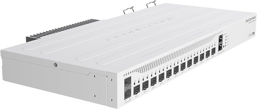 [CCR2004-1G-12S+2XS] MikroTik Cloud Core Router CCR2004-1G-12S+2XS - Router - 10 GigE, 25 Gigabit Ethernet - montaje en rack