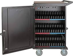 [CSC48AC] Tripp Lite 48-Device AC Mobile Charging Cart Storage Station for Laptops, Chromebooks, Tablets 120V, NEMA 5-15P, 10 ft. Cord, Black - Carrito carga y gestión - para 48 portátiles - bloqueable - acero resistente - negro