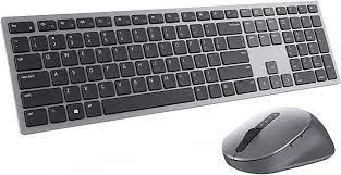 [KM7321WGY-LTN] Dell Premier Multi-Device KM7321W - Juego de teclado y ratón - inalámbrico - 2.4 GHz, Bluetooth 5.0 - QWERTY - español - gris titanio - con 3 años de garantía básica en el hardware