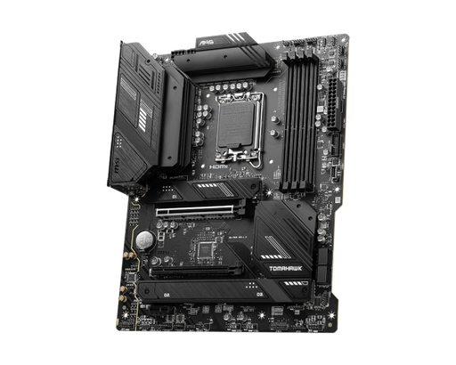 [MAG B760 TOMAHAWK WIFI DDR4] MSI MAG B760 TOMAHAWK WIFI DDR4 - Placa base - ATX - Socket LGA1700 - B760 Chipset - USB 3.2 Gen 1, USB 3.2 Gen 2, USB-C Gen 2x2, USB-C 3.2 Gen2 - 2.5 Gigabit LAN, Bluetooth, Wi-Fi - Tarjeta gráfica (CPU necesaria) - HD Audio (8-canales)