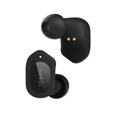 [AUC005btBK] Belkin SoundForm Play - Auriculares inalámbricos con micro - en oreja - Bluetooth - cancelación de sonido activo - medianoche