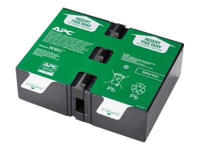 [APCRBC124] APC Replacement Battery Cartridge #124 - Batería de UPS - 1 x baterías - Ácido de plomo - para P/N: BR1500G-RS, BX1500M, BX1500M-LM60, SMC1000-2UC, SMC1000-2UTW, SMC1000I-2UC