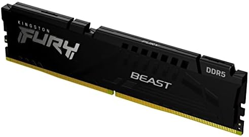 [KF556C40BB-16] Kingston FURY Beast - DDR5 - módulo - 16 GB - DIMM de 288 contactos - 5600 MHz / PC5-44800 - CL40 - 1.25 V - sin búfer - on-die ECC - negro