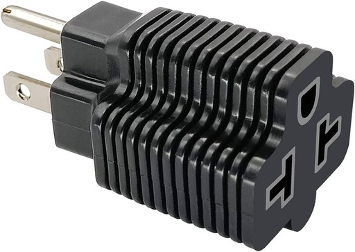 NEMA 5-15 a 5-20R-ADAPTADOR P/UPS NEMA 5-15P A 5-15R+5-20R SRV TOMA CORRIENTE
