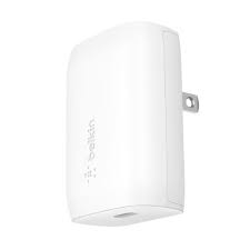 [WCA005dq1MWH-B6] Belkin Wall Charger - Adaptador de corriente - tecnología PPS - 30 vatios - 3 A - Fast Charge, PD 3.0 (24 pin USB-C) - blanco - para Apple iPad; Apple iPhone; Google Pixel; Samsung Galaxy