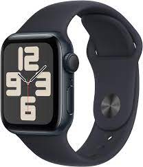 [MR9X3CL/A] Apple Watch SE (GPS) - 2ª generación - 40 mm - aluminio de medianoche - reloj inteligente con pulsera deportiva - fluoroelastómero - medianoche - tamaño de la banda: S/M - 32 GB - Wi-Fi, Bluetooth - 26.4 g