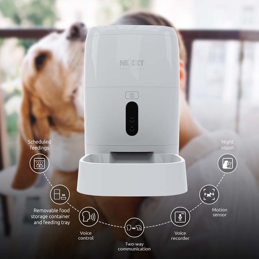 [NHA-P610] Nexxt Solutions Connectivity Pet Feeder - Camera 1080p