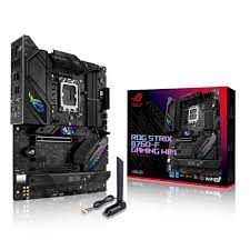 [ROG STRIX B760-F GAMING WIFI] ASUS ROG STRIX B760-F GAMING WIFI - Placa base - ATX - Socket LGA1700 - B760 Chipset - USB 3.2 Gen 1, USB 3.2 Gen 2, USB-C 3.2 Gen 2x2 - 2.5 Gigabit LAN, Bluetooth, Wi-Fi - Tarjeta gráfica (CPU necesaria) - HD Audio (8-canales)