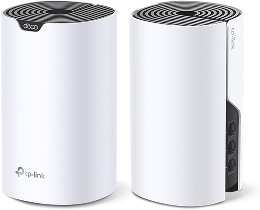 [DECO S7(2-PACK)] TP-LINK Deco S7 V1 - Sistema Wi-Fi (2 enrutadores) - hasta 3900 pies cuadrados - malla - GigE - Wi-Fi 5 - Doble banda