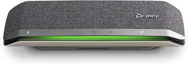 [77P35AA] Poly Sync 40-M - Altavoz de manos libres inteligente - Bluetooth - inalámbrico, cableado - USB-C, USB-A - plata - Certificado por Zoom, Certificado para Equipos de Microsoft