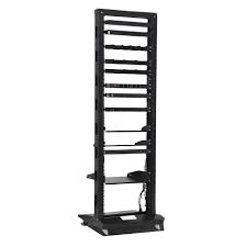 [LTK-OR2P42 LANTEK] Rack 2 postes REFORZADO 42u de piso. incluye Rodines + tornillos (RACKS ABIERTOS)
